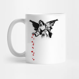 Banksy's Angel Hearts Mug